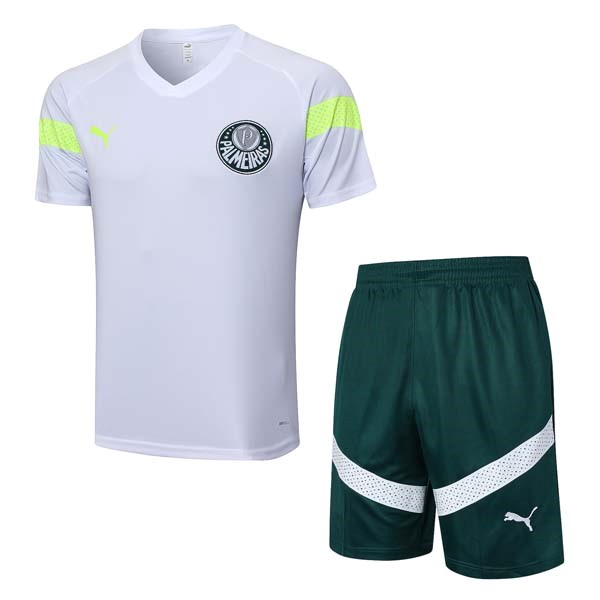 Camiseta Entrenamiento Palmeiras Conjunto Completo 2023-24 Blanco